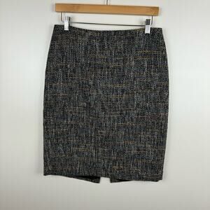 Calvin Klein Womens Multicolor Tweed Pencil Skirt Sz 4‎ | Office Career Classic